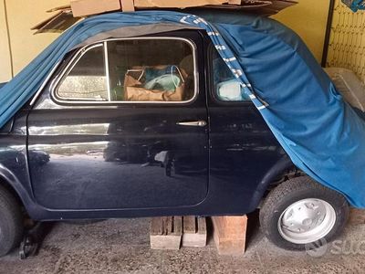 Begagnad Fiat 500 1960 Blå Halvkombi
