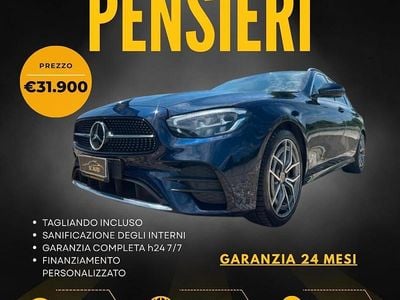 Usata Mercedes E220 Premium Plus 194 CV (142 kW) 2020 Blu Station wagon
