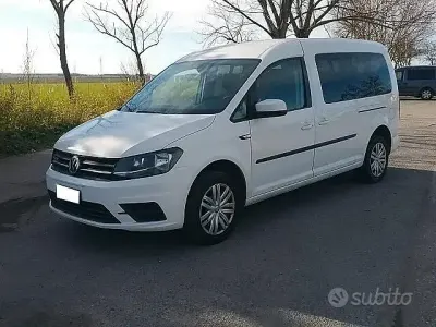 Usata VW Caddy Maxi 110 CV (80 kW) 2016 Bianco Monovolume