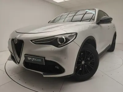 Occasion Alfa Romeo Stelvio Super 209 ch (153 kW) 2018 Gris SUV