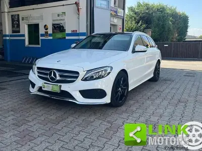 Usata Mercedes C220 Premium 170 CV (125 kW) 2015 Bianco Station wagon