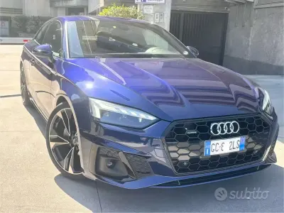 Usata Audi A5 S-Line 190 CV (139 kW) 2020 Blu Coupé