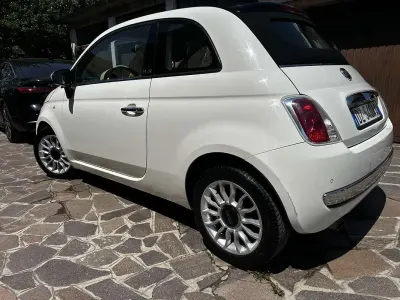 Usata Fiat 500C Lounge 69 CV (50 kW) 2009 Bianco Cabrio