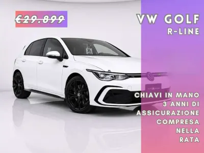 Usata VW Golf VIII R-line 131 CV (96 kW) 2024 Bianco Berlina