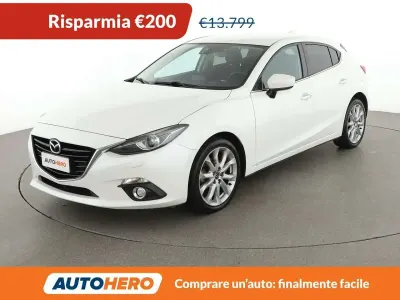 Begagnad Mazda 3 Exceed 105 HK (77 kW) 2017 Vit Halvkombi