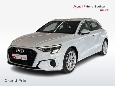 Usata Audi A3 Sportback g-tron Advanced Plus 131 CV (96 kW) 2021 Bianco ghiaccio metallizzato Utilitaria