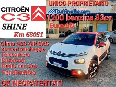 Usata Citroën C3 PureTech 83 CV (61 kW) 2018 Bianco Berlina