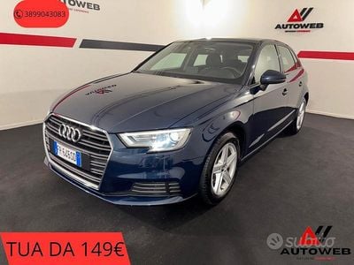 Usata Audi A3 Sport 116 CV (85 kW) 2018 Blu Berlina
