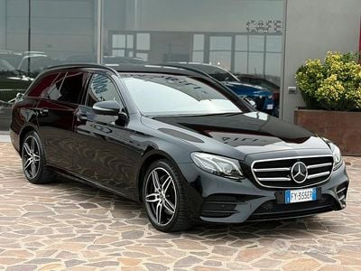 Usata Mercedes E220 AMG Line Premium Plus 194 CV (142 kW) 2019 Nero Station wagon