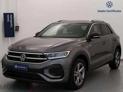 Usata VW T-Roc R-line 110 CV (80 kW) 2022 Argento SUV