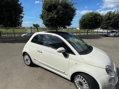 Usata Fiat 500 Lounge 69 CV (50 kW) 2011 Bianco Utilitaria
