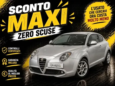 Usata Alfa Romeo MiTo 105 CV (77 kW) 2010 Argento Utilitaria