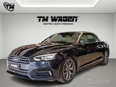 Usata Audi A5 Cabriolet Sport 190 CV (139 kW) 2017 Blu Cabrio