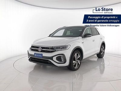 Nuova VW T-Roc R-line Plus 150 CV (110 kW) 2025 Pure white nero SUV
