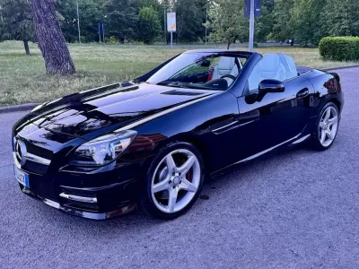 Usado Mercedes SLK200 AMG 184 CV (135 kW) 2014 Negro Descapotable
