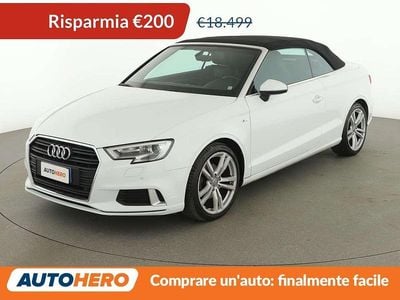 Usata Audi A3 Cabriolet Sport 150 CV (110 kW) 2017 Bianco Cabrio
