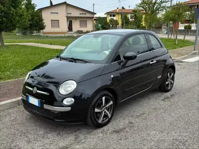 Usado Fiat 500 Lounge 69 CV (50 kW) 2010 Negro Berlina