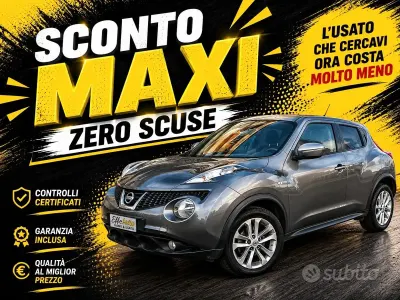 Usata Nissan Juke Acenta 110 CV (80 kW) 2015 Grigio SUV