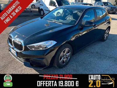 Usata BMW 118 Advantage 150 CV (110 kW) 2021 Nero Utilitaria