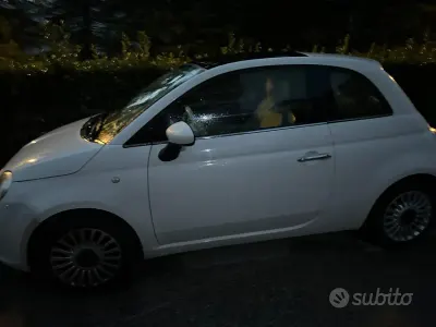 Usata Fiat 500 Lounge 69 CV (50 kW) 2009 Bianco Cabrio