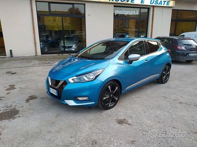 Usata Nissan Micra Tekna 89 CV (65 kW) 2017 Blu Utilitaria
