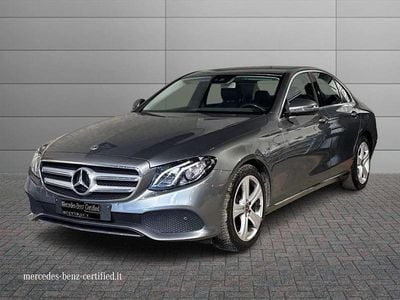 Usata Mercedes E220 Business 194 CV (142 kW) 2018 Grigio selenite Berlina