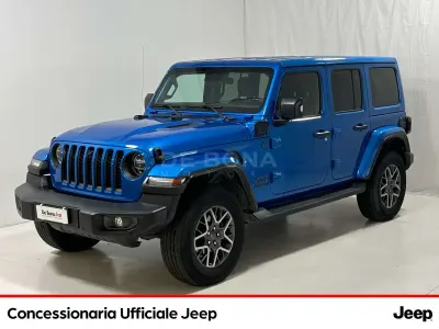 Usata Jeep Wrangler Unlimited 80th Anniversary 379 CV (278 kW) 2021 Blu SUV