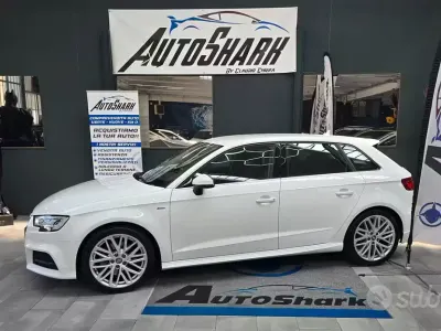Usata Audi A3 S-Line 190 CV (139 kW) 2018 Bianco Berlina