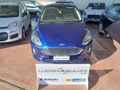 Begagnad Ford Fiesta Titanium 86 HK (63 kW) 2018 Blå Halvkombi