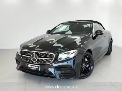 Usata Mercedes E220 Premium Plus 194 CV (142 kW) 2021 Nero Cabrio