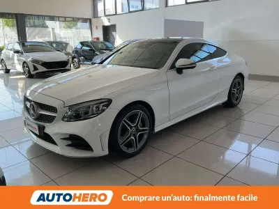 Usata Mercedes C220 Premium 194 CV (142 kW) 2018 Bianco Coupé