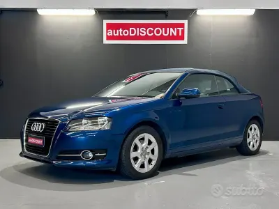 Usata Audi A3 Cabriolet Ambition 105 CV (77 kW) 2013 Blu Cabrio