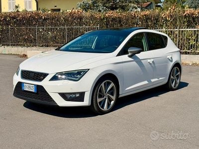 Usata Seat Leon FR 122 CV (89 kW) 2013 Bianco Berlina