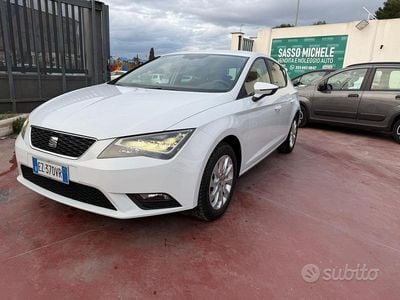 Usata Seat Leon Style 105 CV (77 kW) 2015 Bianco Berlina