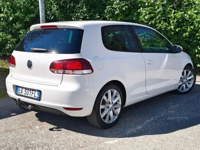 Usata VW Golf VI Highline 122 CV (89 kW) 2010 Bianco Utilitaria