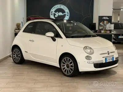 Usata Fiat 500C Lounge 69 CV (50 kW) 2015 Bianco Cabrio