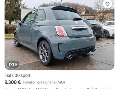 Usata Fiat 500 2018 Grigio Berlina