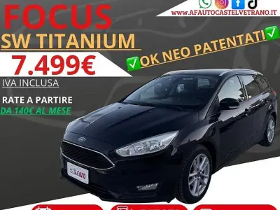 Usata Ford Focus Titanium 120 CV (88 kW) 2015 Nero Station wagon