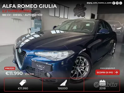 Usata Alfa Romeo Giulia 180 CV (132 kW) 2018 Blu Berlina