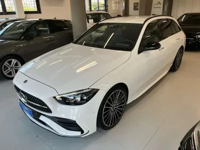 Usata Mercedes C220 Premium Plus 200 CV (147 kW) 2022 Bianco lucido Station wagon