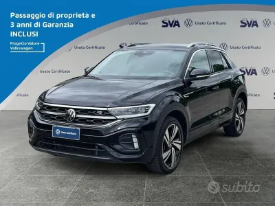 Usata VW T-Roc R-line 150 CV (110 kW) 2022 Nero SUV