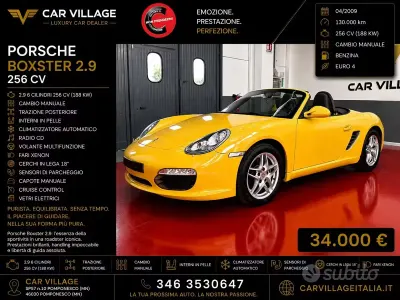 Usata Porsche Boxster 295 CV (216 kW) 2009 Giallo Cabrio