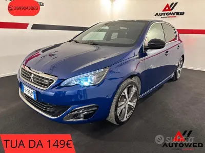 Usata Peugeot 308 GT-line 150 CV (110 kW) 2017 Blu Berlina