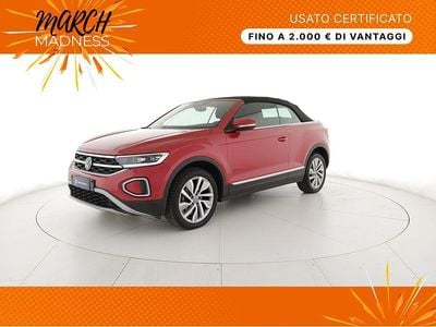 Usata VW T-Roc Cabriolet Style 150 CV (110 kW) 2023 Kings red metallizzato/black Cabrio