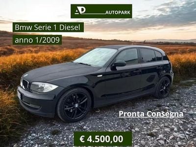Usata BMW 118 Efficient Dynamics 143 CV (105 kW) 2009 Nero Utilitaria