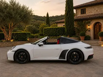 Usata Porsche 992 385 CV (283 kW) 2021 Grigio pastello Cabrio