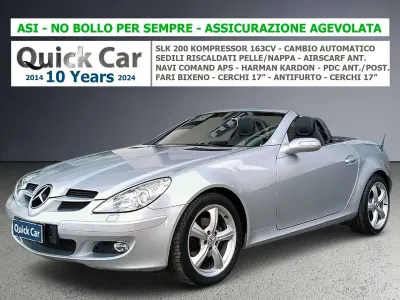 Usata Mercedes SLK200 163 CV (119 kW) 2004 Argento iridium Cabrio