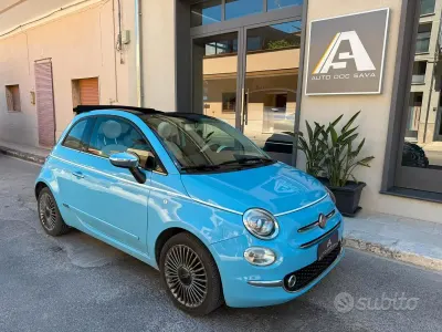 Usata Fiat 500C 69 CV (50 kW) 2019 Bluazzurro Cabrio