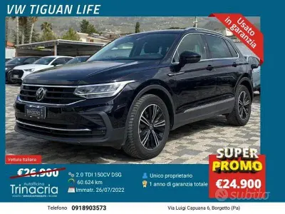 Gebraucht VW Tiguan Life 150 PS (110 kW) 2022 Schwarz SUV