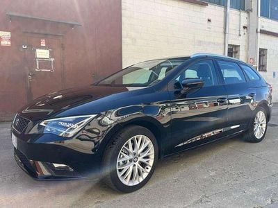 Usata Seat Leon ST Style 110 CV (80 kW) 2015 Nero Station wagon